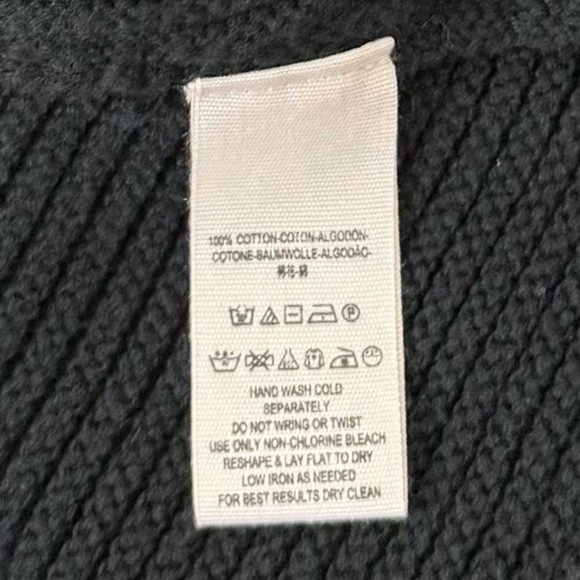 Free People La Brea Chunky Sweater Black Ribbed
Cuffed V-Neck Oversized - Picture 13 of 14